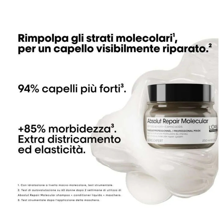 L'Oreal Professionnel Absolut Repair Molecular Mask capelli danneggiati 250ml - Capelli