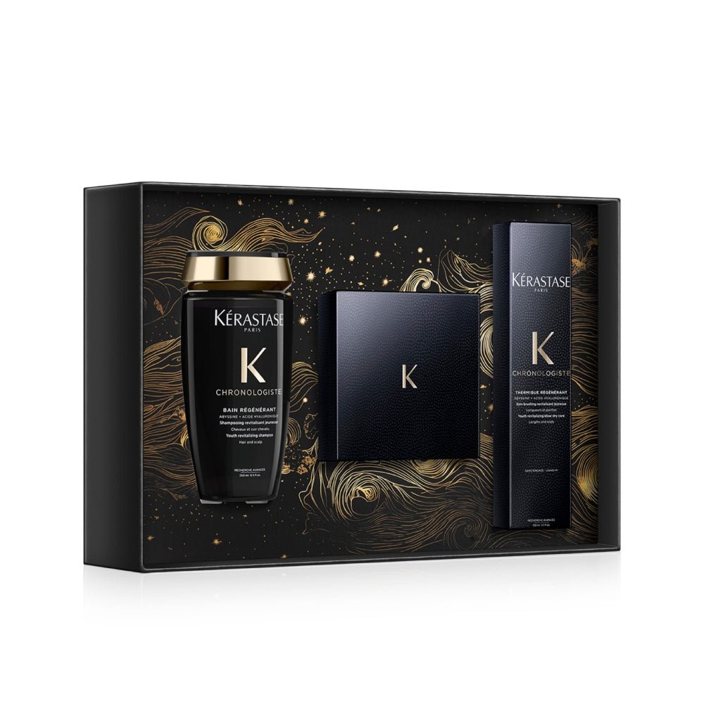 Kerastase Chronologiste Cofanetto Natale 2024 Bain Régénérant, Masque Profond Régénérant e Thermique Régénérant - Capelli