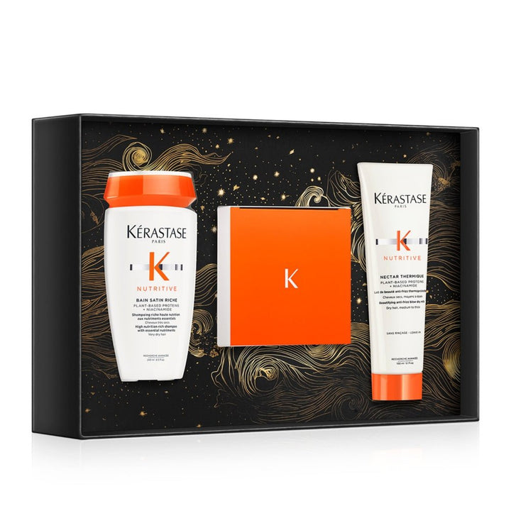 Kerastase Nutritive Natale 2024 Bain Satin Riche, Masquintense e Nectar Thermique - Capelli