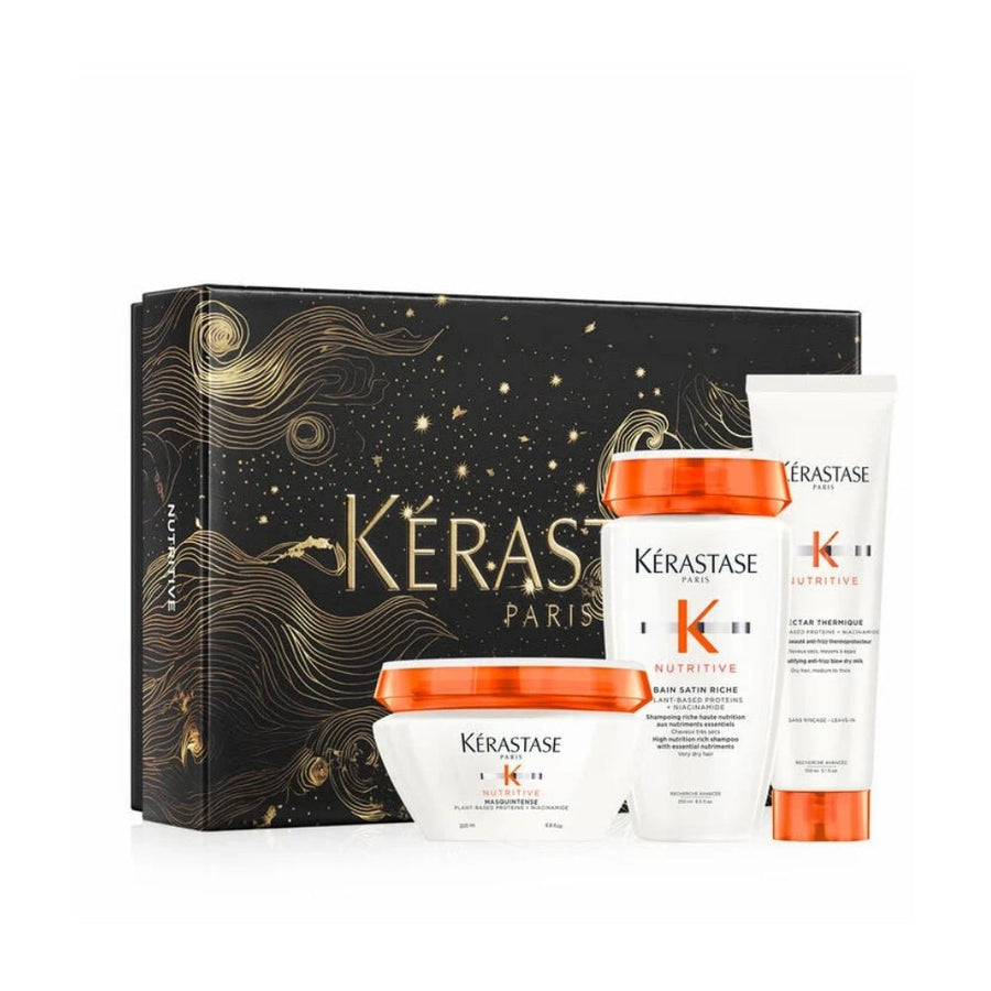 Kerastase Nutritive Natale 2024 Bain Satin Riche, Masquintense e Nectar Thermique - Capelli