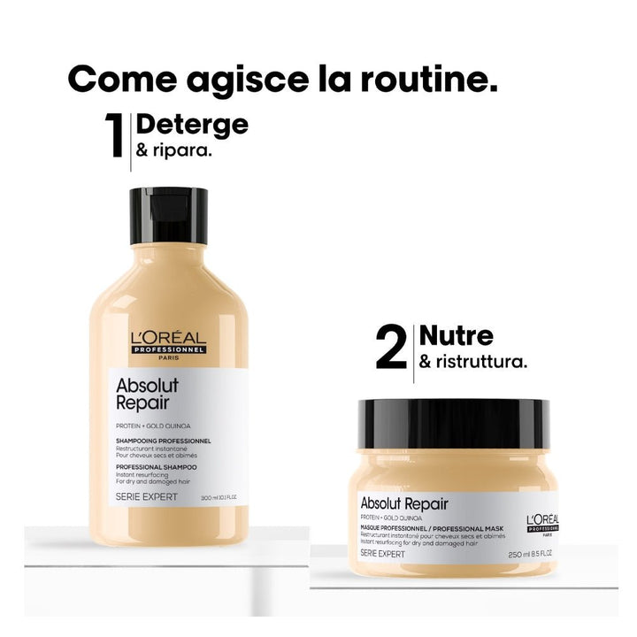 L'Oréal Professionnel Absolut Repair Duo Cofanetto di Natale capelli secchi danneggiati - Capelli