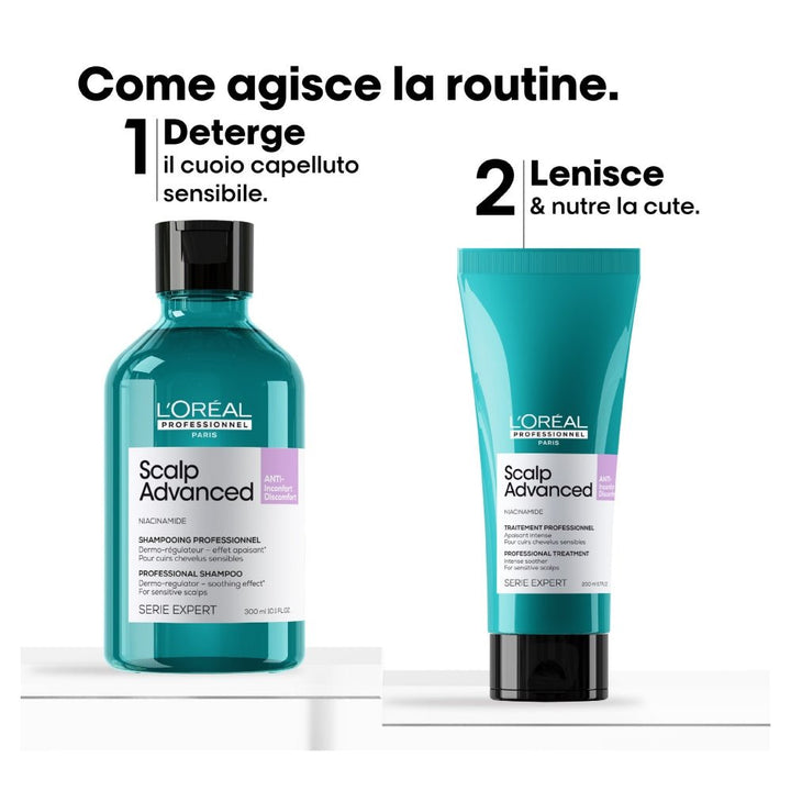 L'Oréal Professionnel Scalp Advanced Anti - Discomfort Duo Cofanetto di Natale cuoio capelluto sensibile - Capelli