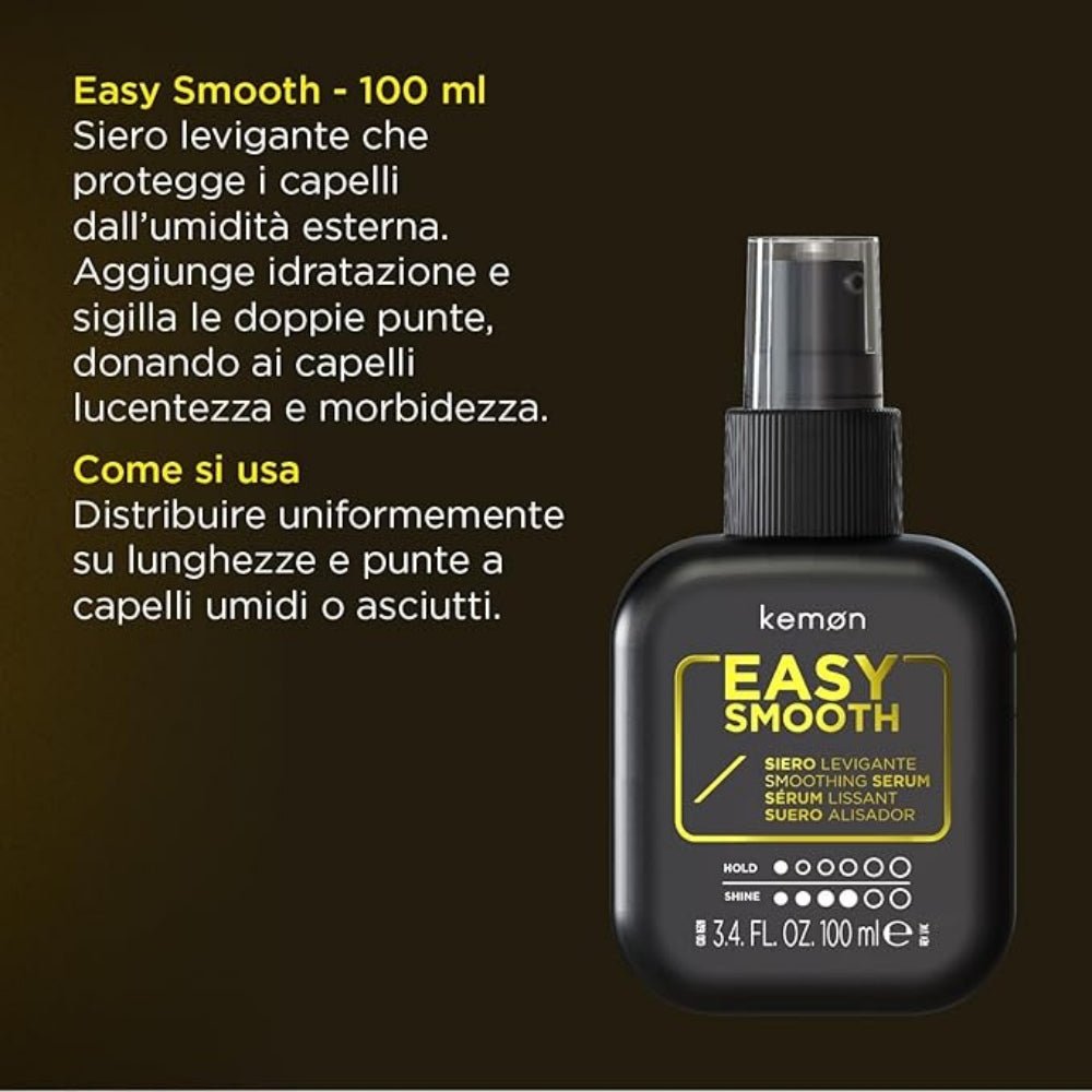 Kemon Easy Smooth siero capelli levigante 100ml - Capelli