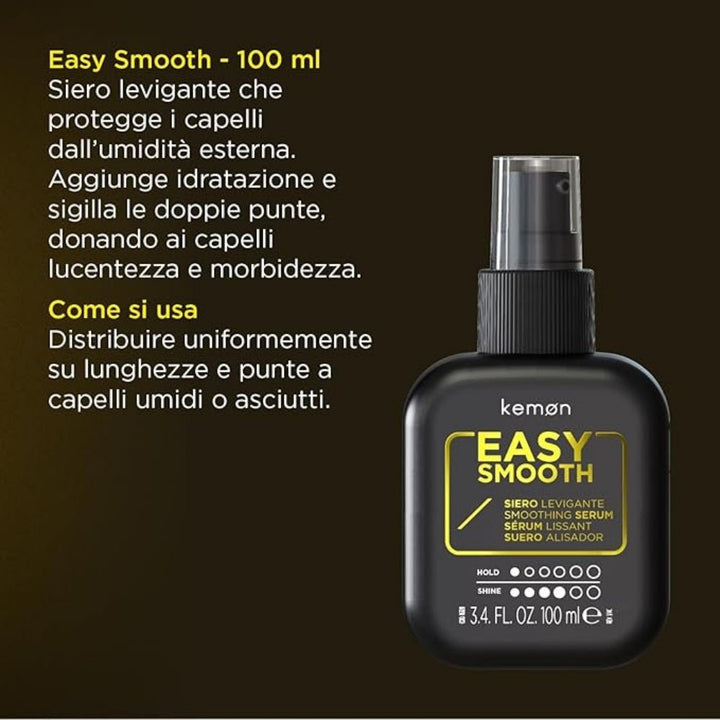 Kemon Easy Smooth siero capelli levigante 100ml - Capelli