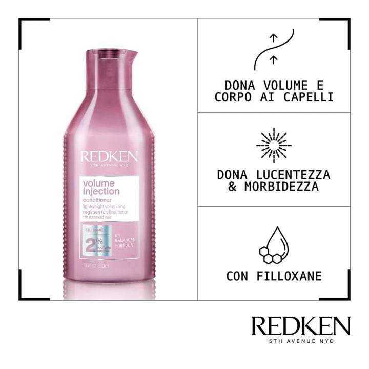 Redken Cofanetto Natalizio Volume Injection Shampoo Conditioner e One United - Planethair 