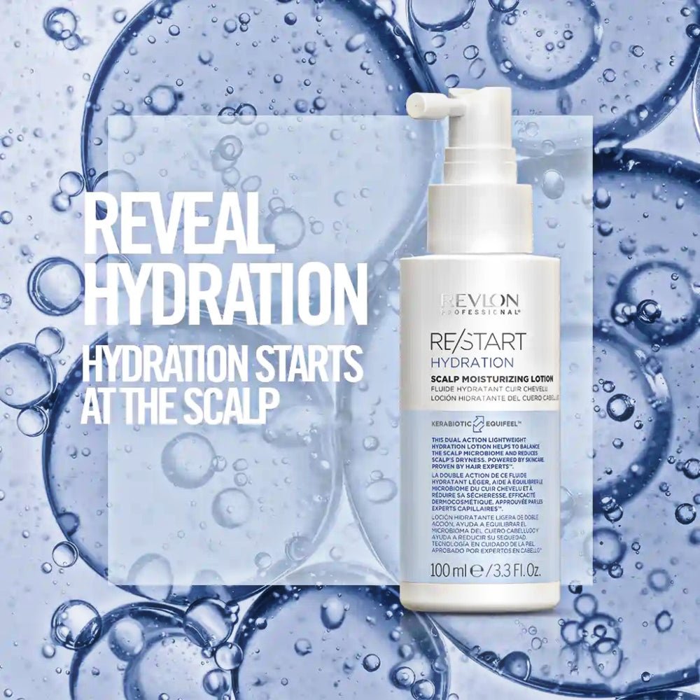 Hydration Scalp Moisturizing Lotion Revlon Restart cuoio capelluto 100ml - Capelli