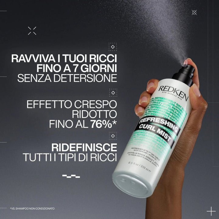Redken Curl Refreshing Trio Shampoo Conditioner e Spray - Capelli