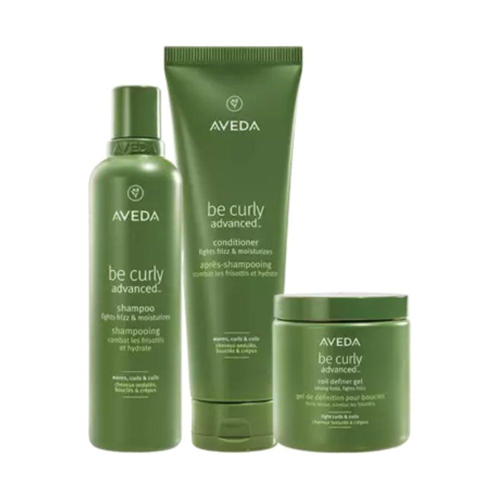 Aveda Be Curly Trio Shampoo Balsamo e Gel - Bio e Naturali