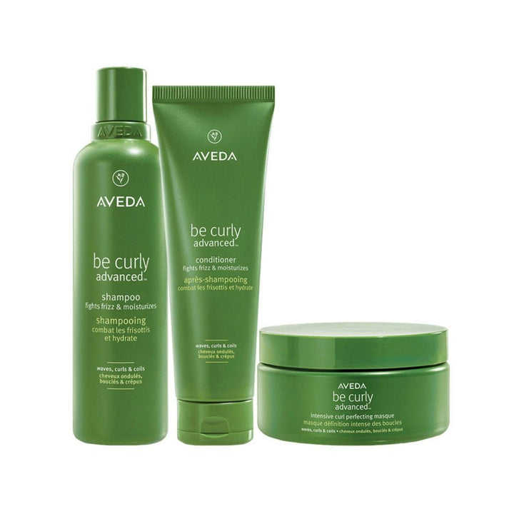 Aveda Be Curly Trio Shampoo Balsamo e Maschera - Bio e Naturali