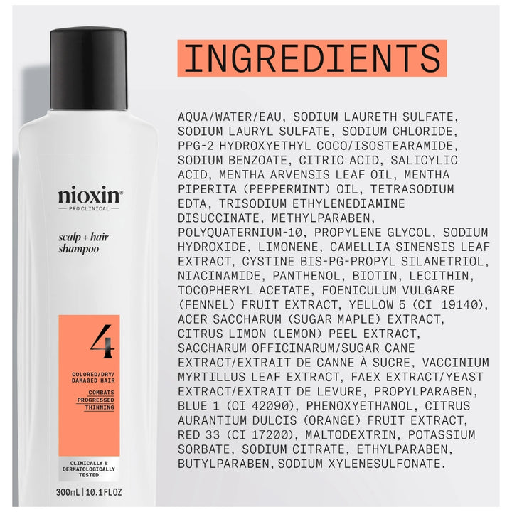 Nioxin System 4 Shampoo ingredienti