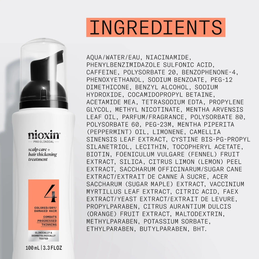 Nioxin System 4 Leave In Treatment ingredienti