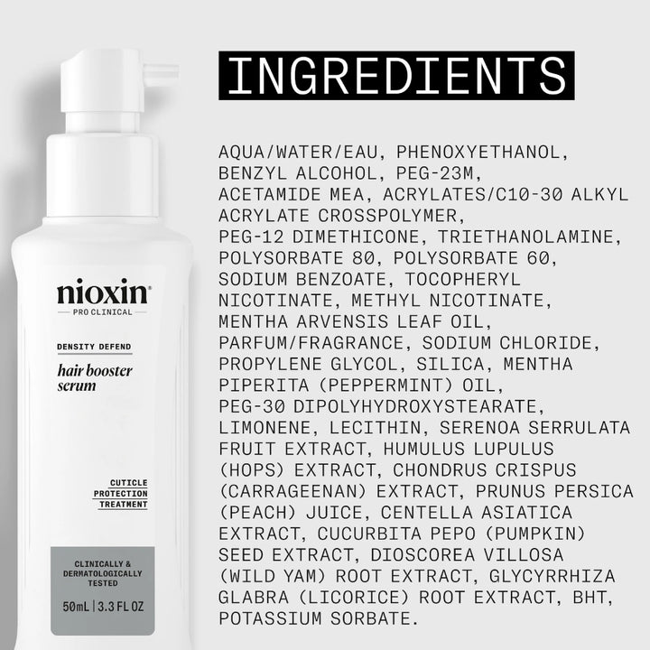 Nioxin Hair Booster Serum ingredienti