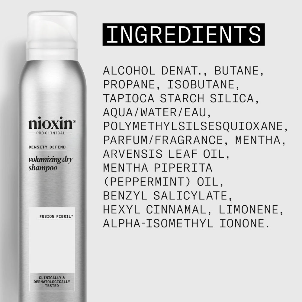 Nioxin Volumising Dry Shampoo ingredienti