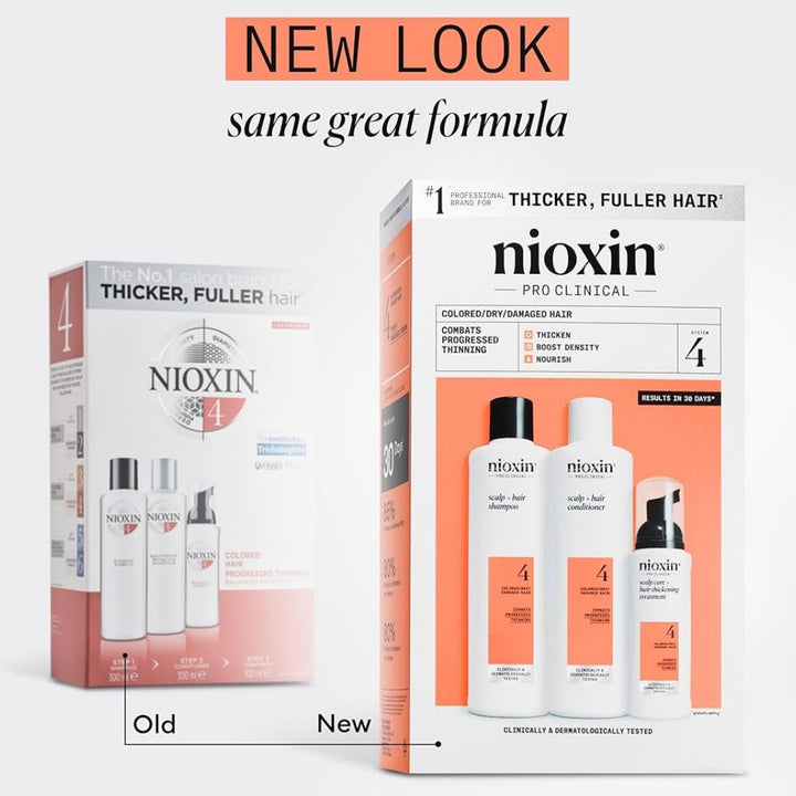 Nioxin System Kit 4 capelli colorati new