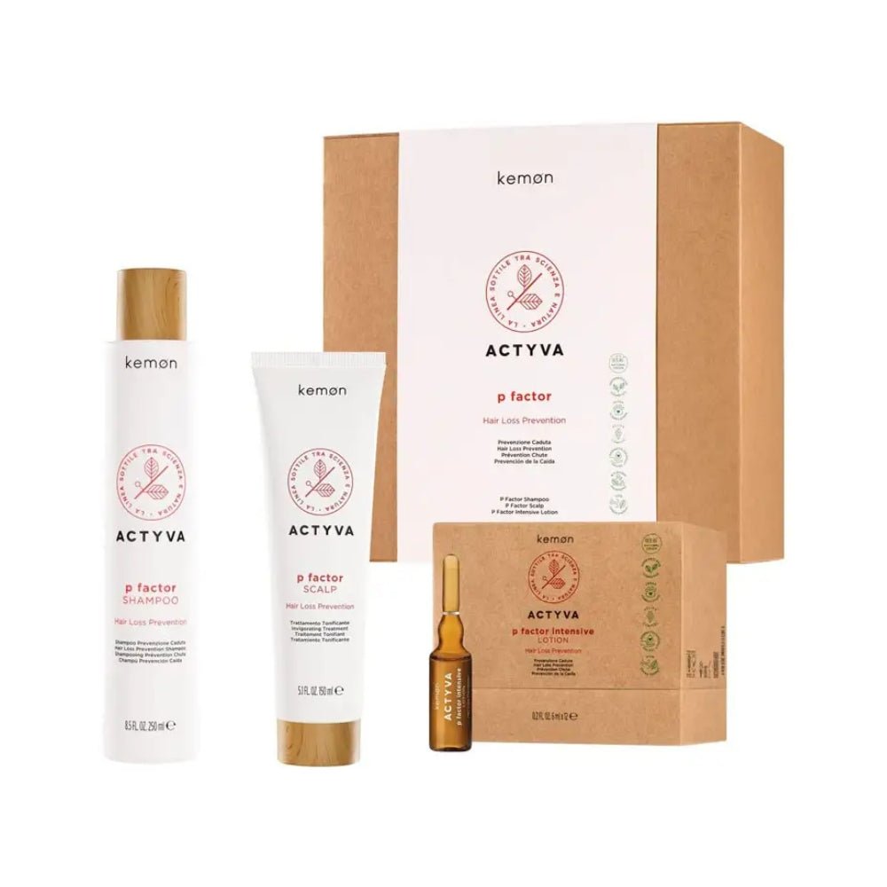 Kemon Actyva P Factor kit anticaduta capelli - Caduta Capelli - Bio e Naturali