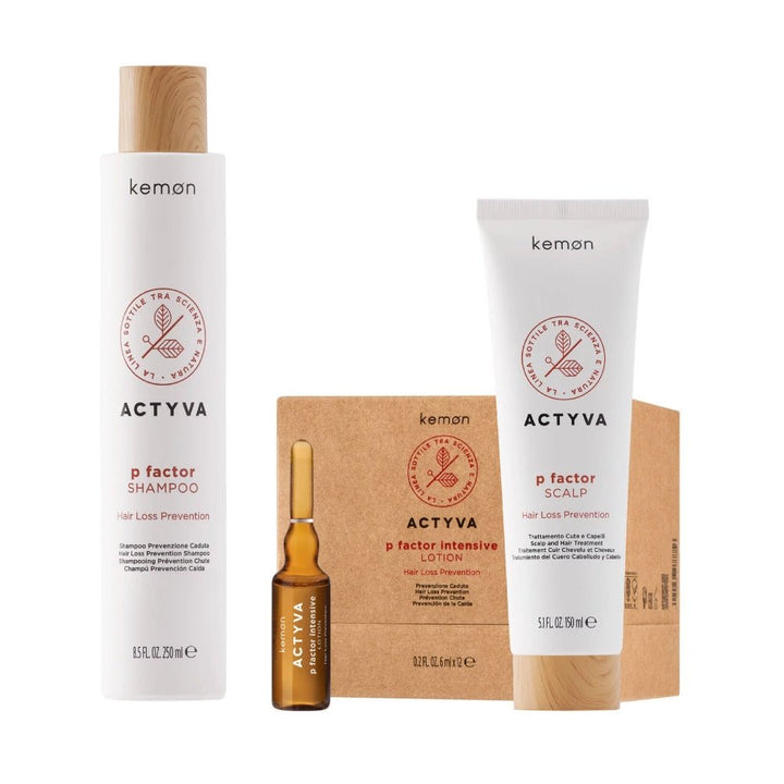 Kemon Actyva P Factor kit anticaduta capelli - Caduta Capelli - Bio e Naturali