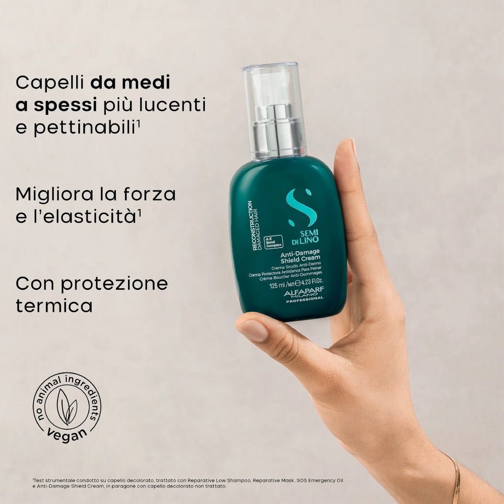 Reconstruction Anti Damage Shield Cream Alfaparf Semi di Lino capelli danneggiati 125ml - Capelli Danneggiati - Capelli