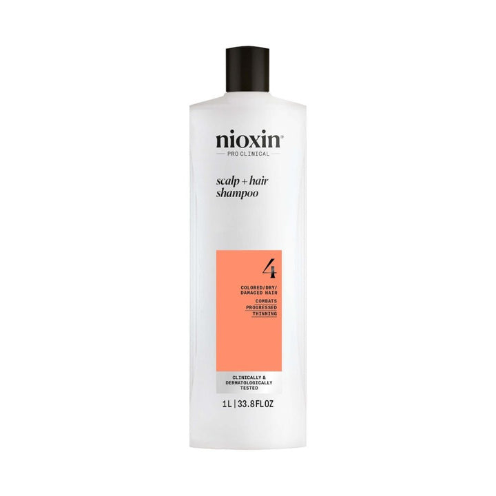 Nioxin System 4 Shampoo capelli colorati con assottigliamento avanzato - Capelli Misti/Grassi - Caduta Capelli