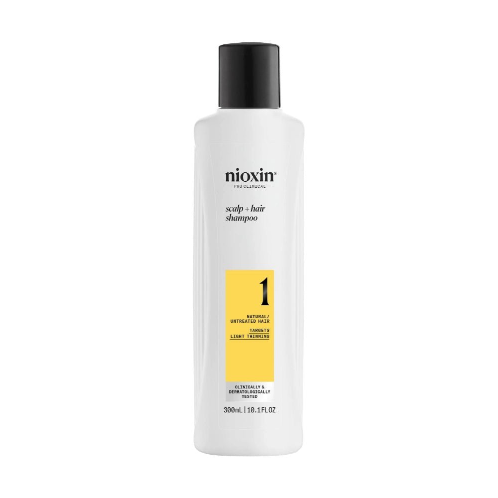 Nioxin System 1 Shampoo capelli naturali con assottigliamento lieve - Capelli Misti/Grassi - Caduta Capelli