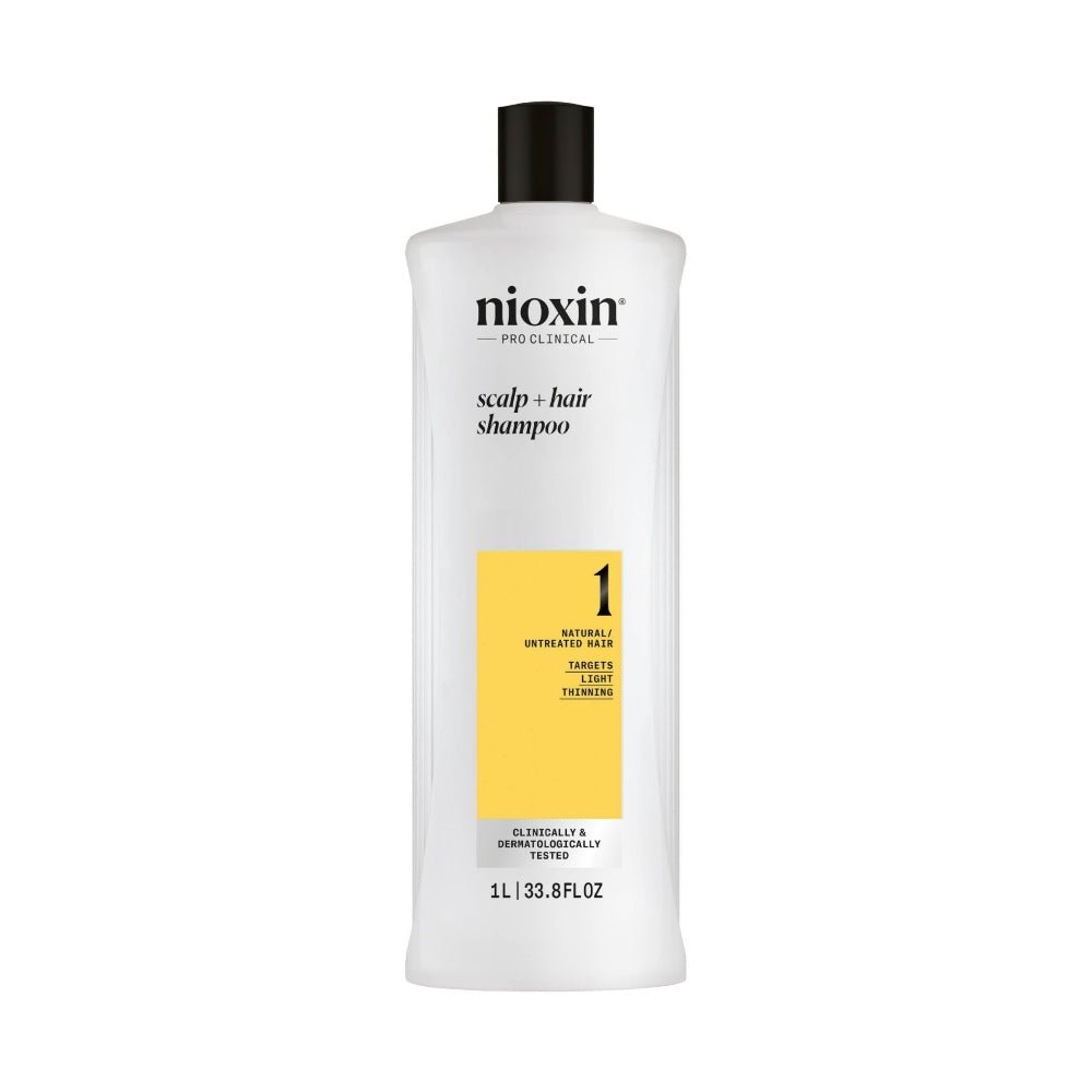 Nioxin System 1 Shampoo capelli naturali con assottigliamento lieve - Capelli Misti/Grassi - Caduta Capelli