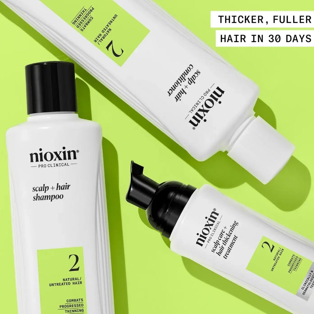 Nioxin System Kit 2 capelli naturali con assottigliamento avanzato - Capelli Misti/Grassi - Caduta Capelli