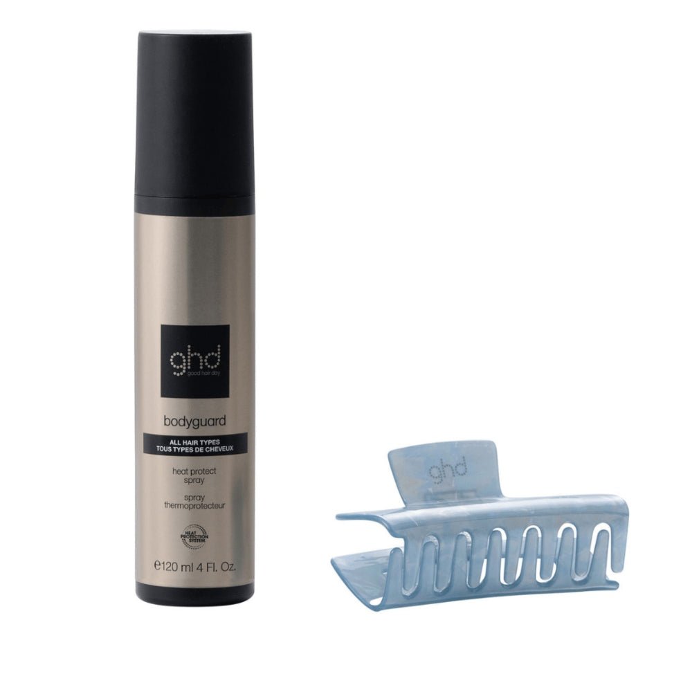 Ghd Style Gift Set Blu Ghiaccio termoprotettore e pinza per capelli - Protettore Termico - Capelli