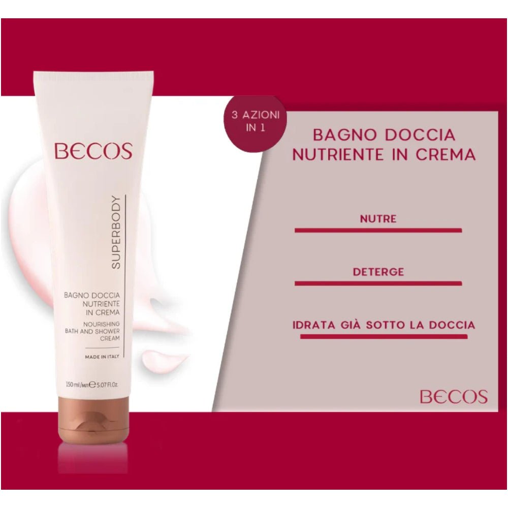 Becos Superbody Bagno Doccia Nutriente in Crema 150ml - Planethair 