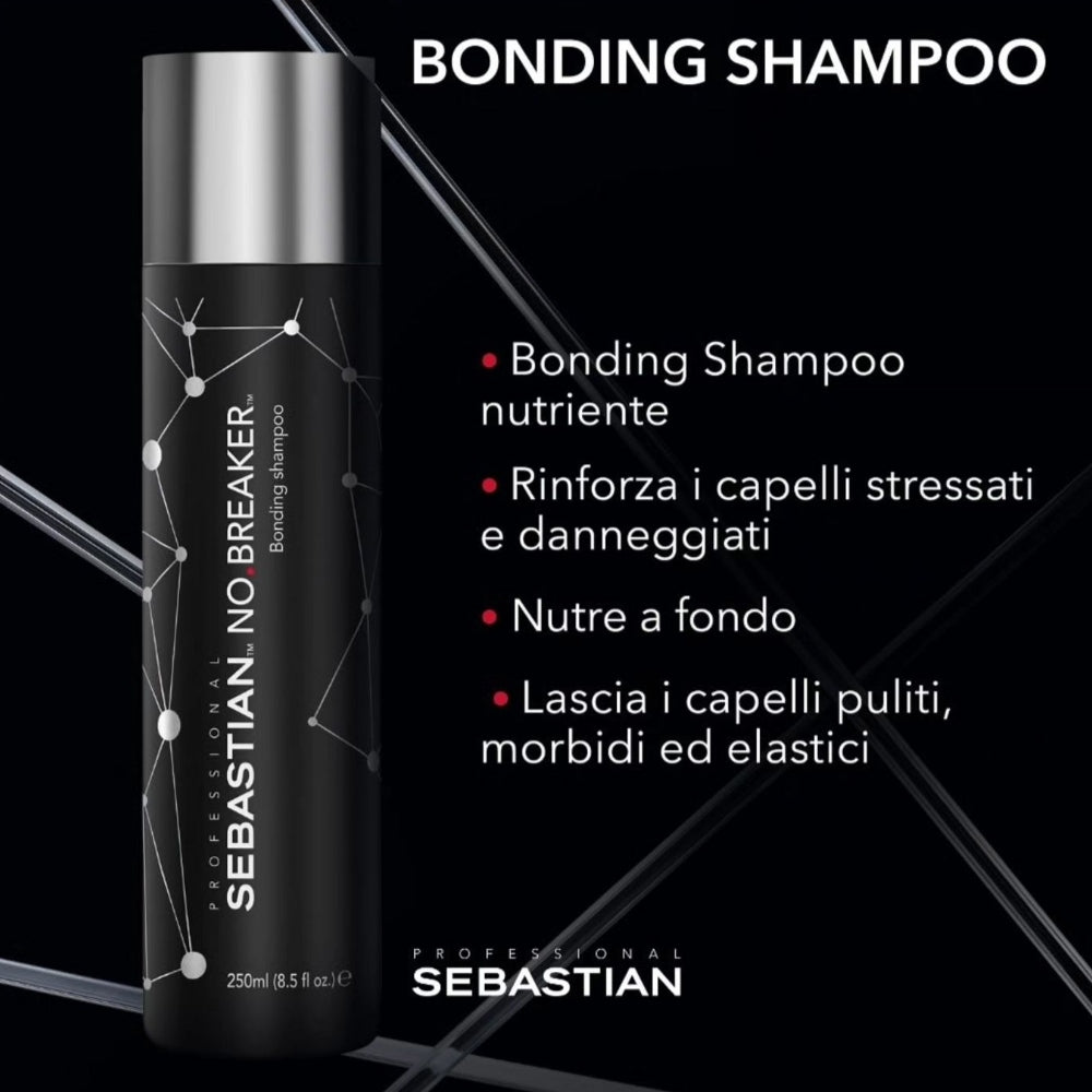 Sebastian No Breaker Bonding Shampoo capelli danneggiati - SHAMPOO PROFESSIONALE - Capelli