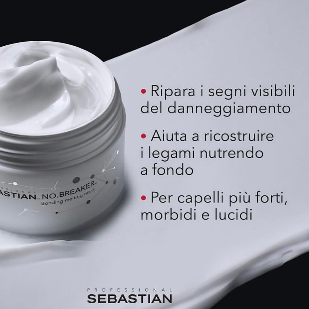 No Breaker Bonding Melting Mask Sebastian capelli danneggiati - SHAMPOO PROFESSIONALE - Capelli