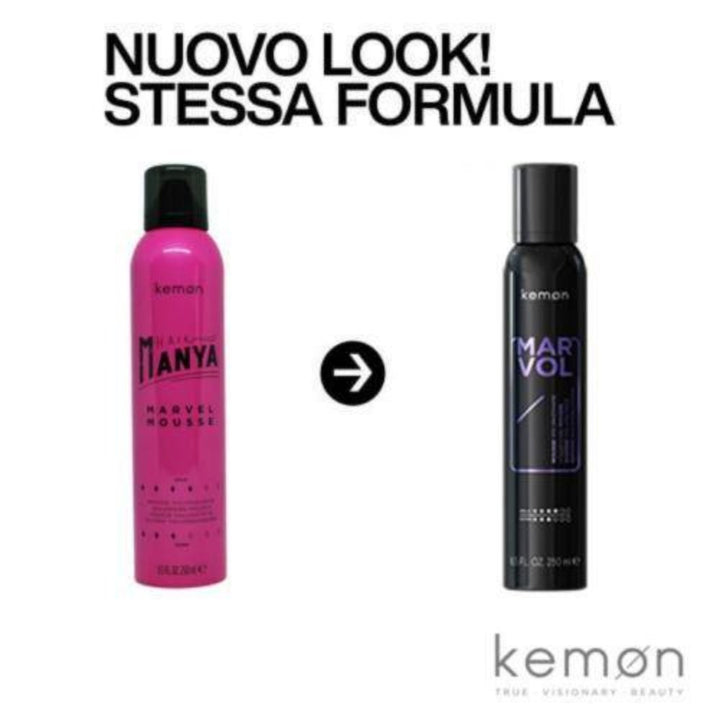 Kemon Marvol mousse volumizzante 250ml - Spray - Capelli