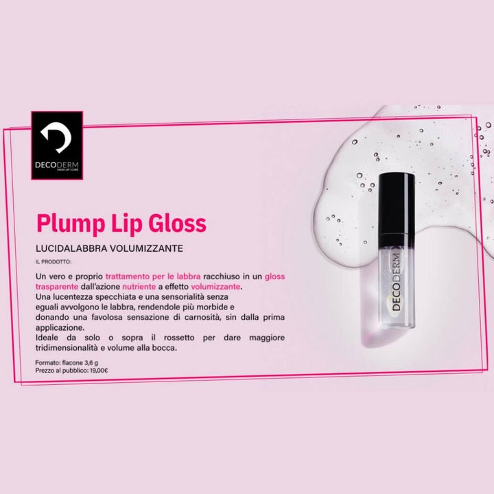 Decoderm Plump Lip Gloss lucidalabbra volumizzante 3,6gr - Planethair 