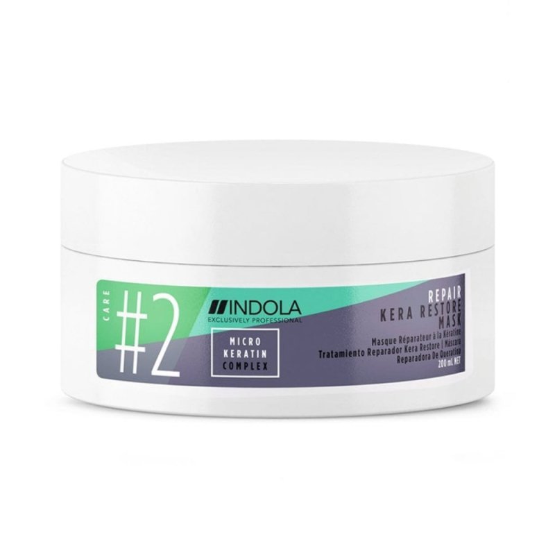 Indola Repair Kera Restore Mask maschera ristrutturante capelli 200ml - Capelli Danneggiati - Omnibus: Compliant