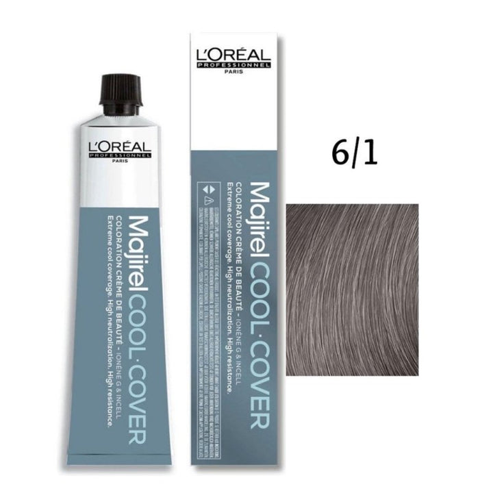 6.1 Biondo Scuro Cenere Cool Cover L'Oreal Majirel 50ml - Tinta Capelli - 30/40